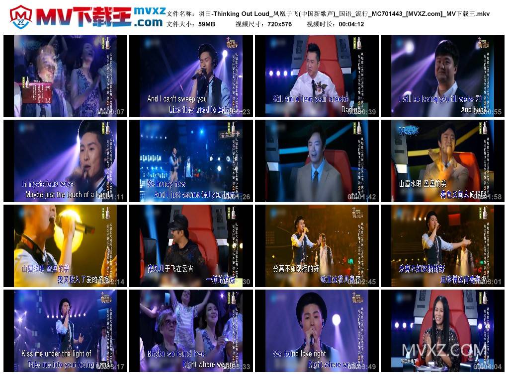 羽田-Thinking Out Loud_凤凰于飞(中国新歌声)_国语_流行_MC701443